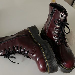 Dr.Martens burgundy jadon boots